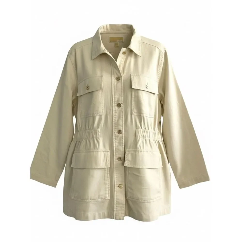 Micheal Kors Utility Jacket Color: Bone Size: XLG
